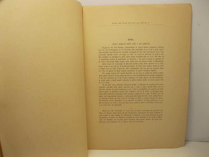 Roma. Nuove scoperte nella città e nel suburbio